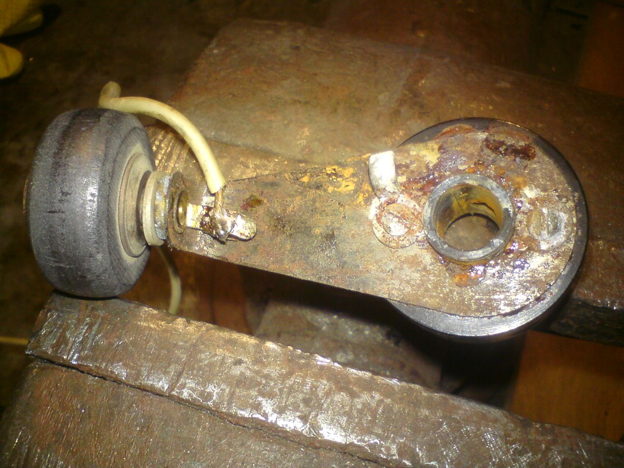 Первоначальное состояние токосъемника